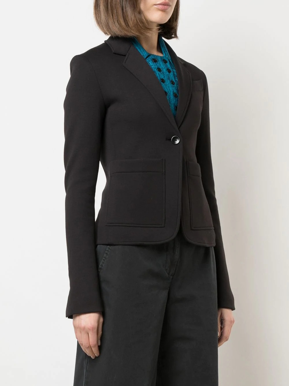 single-breasted suiting blazer - 3