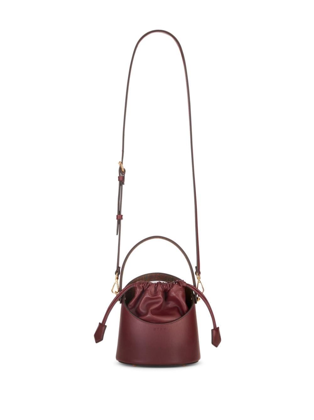 Saturno leather bucket bag - 7