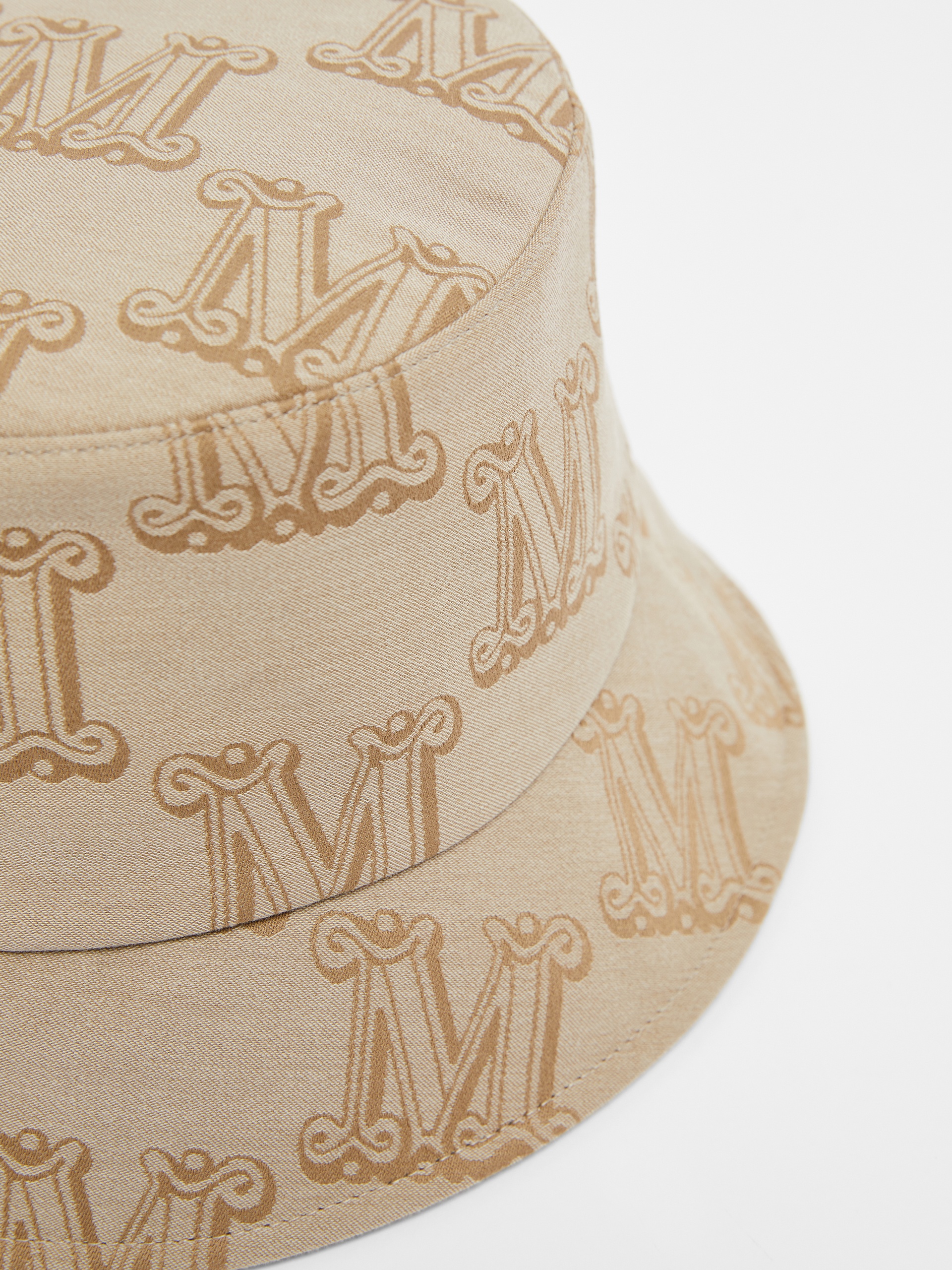 BRENTA Jacquard cotton bucket hat - 2