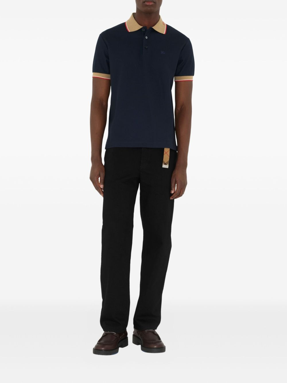Burberry Men Short Sleeves Polo With Logo - 5