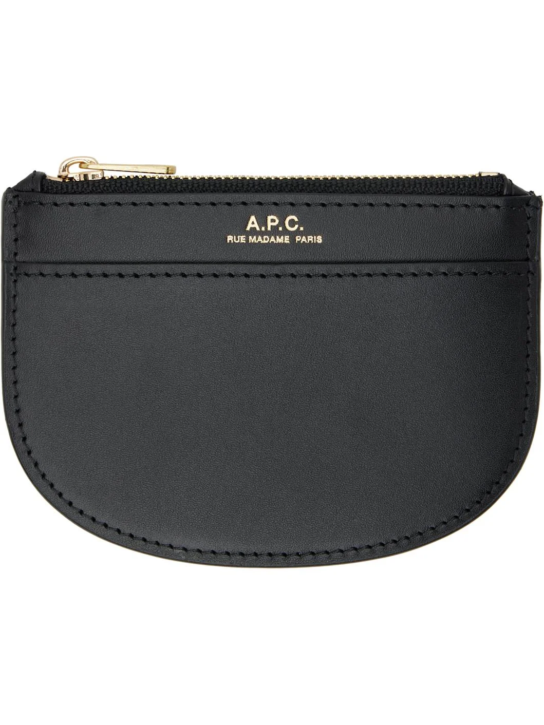 Black Demi-Lune New Coin Card Holder - 1