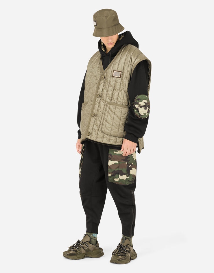 Hoodie with camouflage-print details - 6
