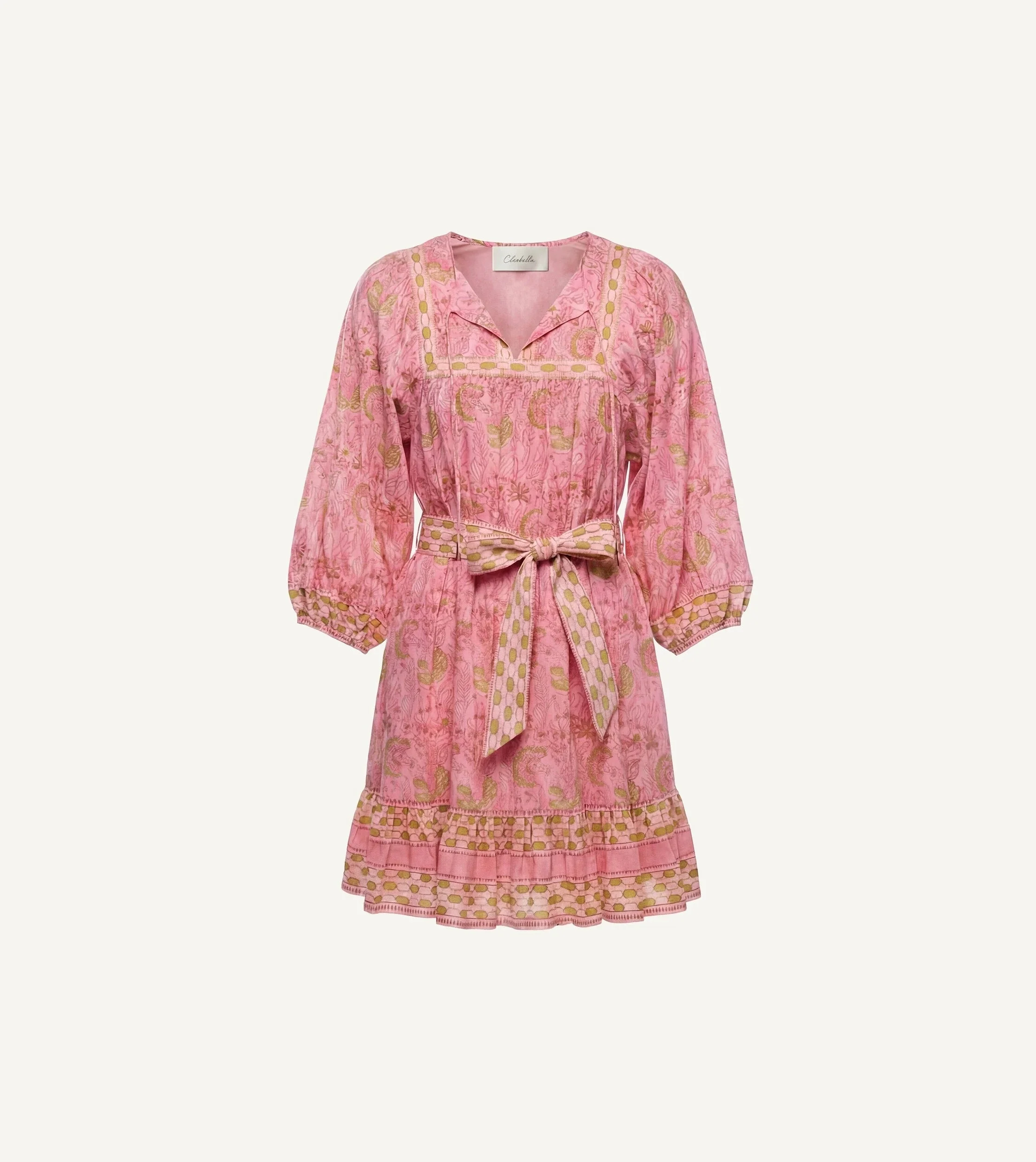 MAGDALENA MINI DRESS | WILDFLOWER PRISM PINK - 1