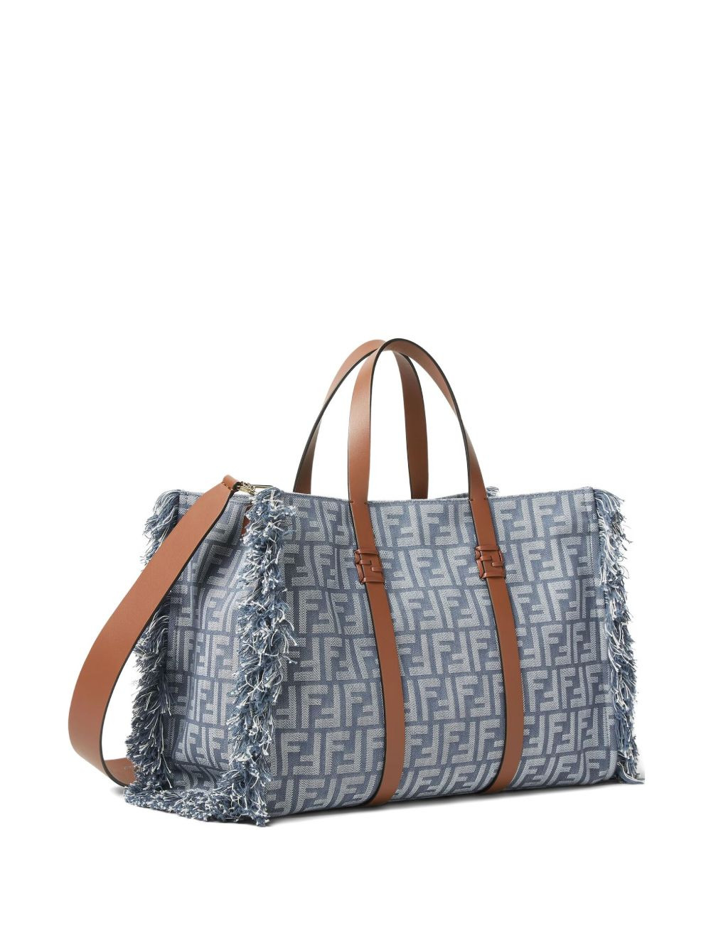 Summer FF-logo frayed tote bag - 3