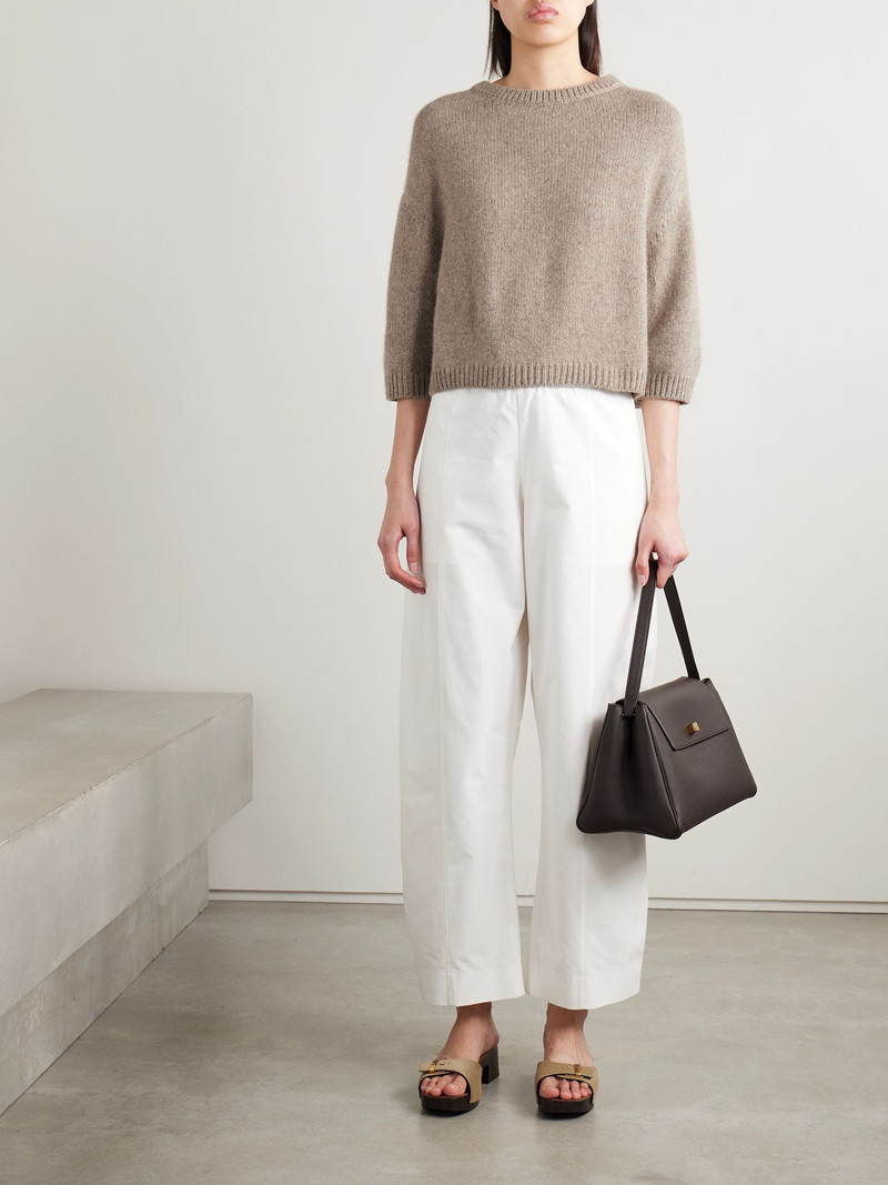 KHAITE Sabina cashmere sweater Taupe outlook