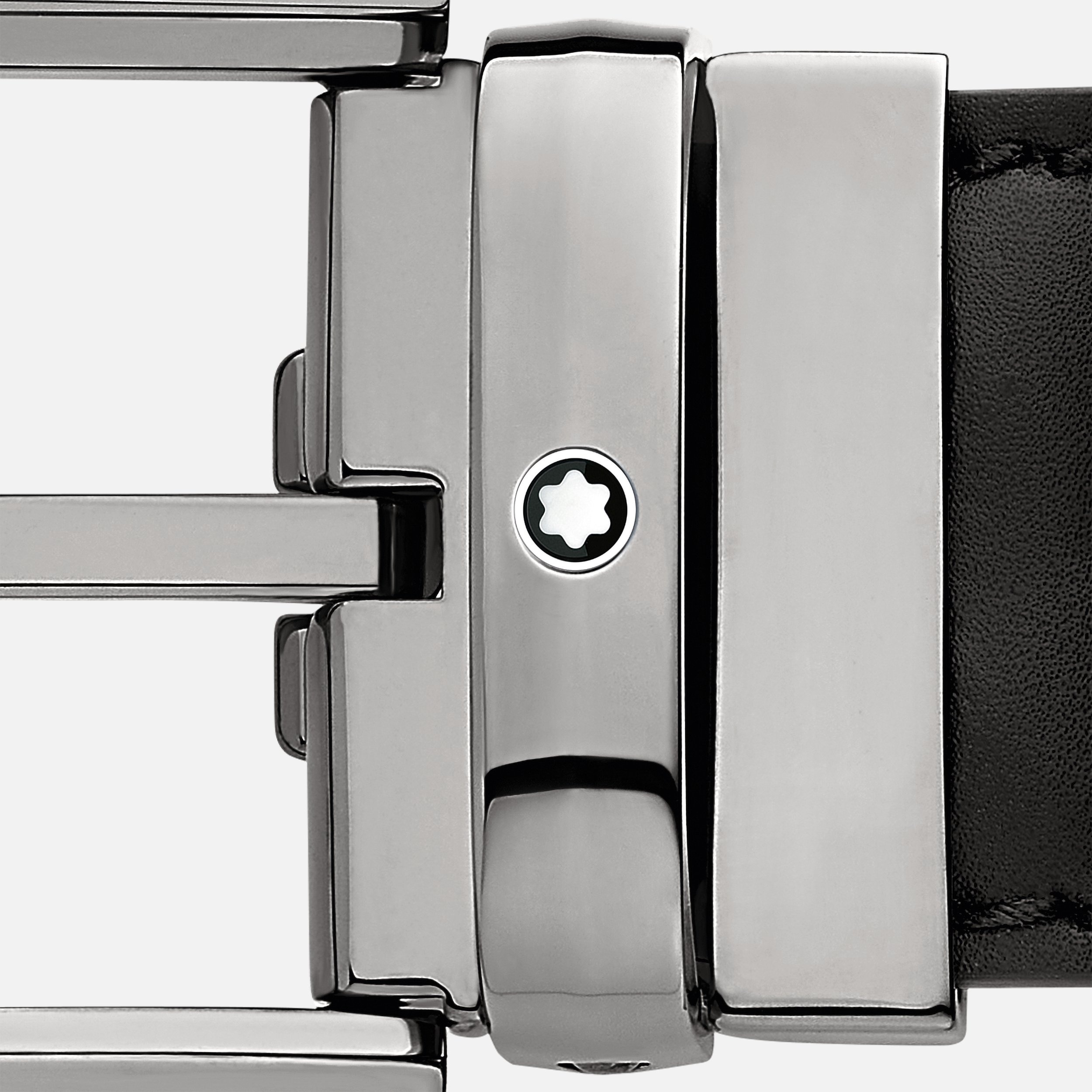 Montblanc Black 35 mm Leather Belt