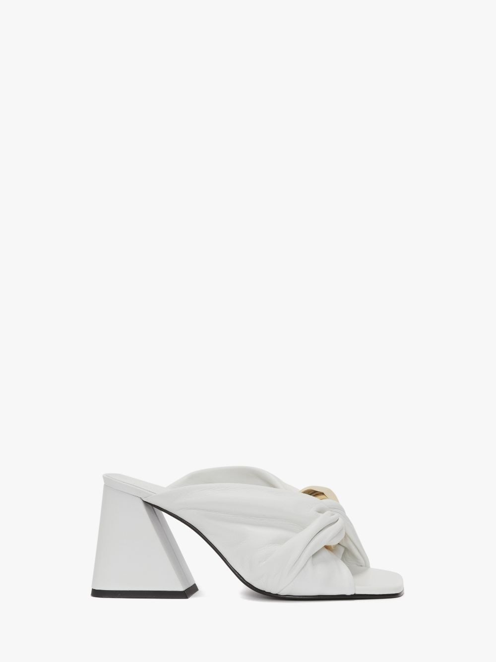 Chain Twist leather mules - 1