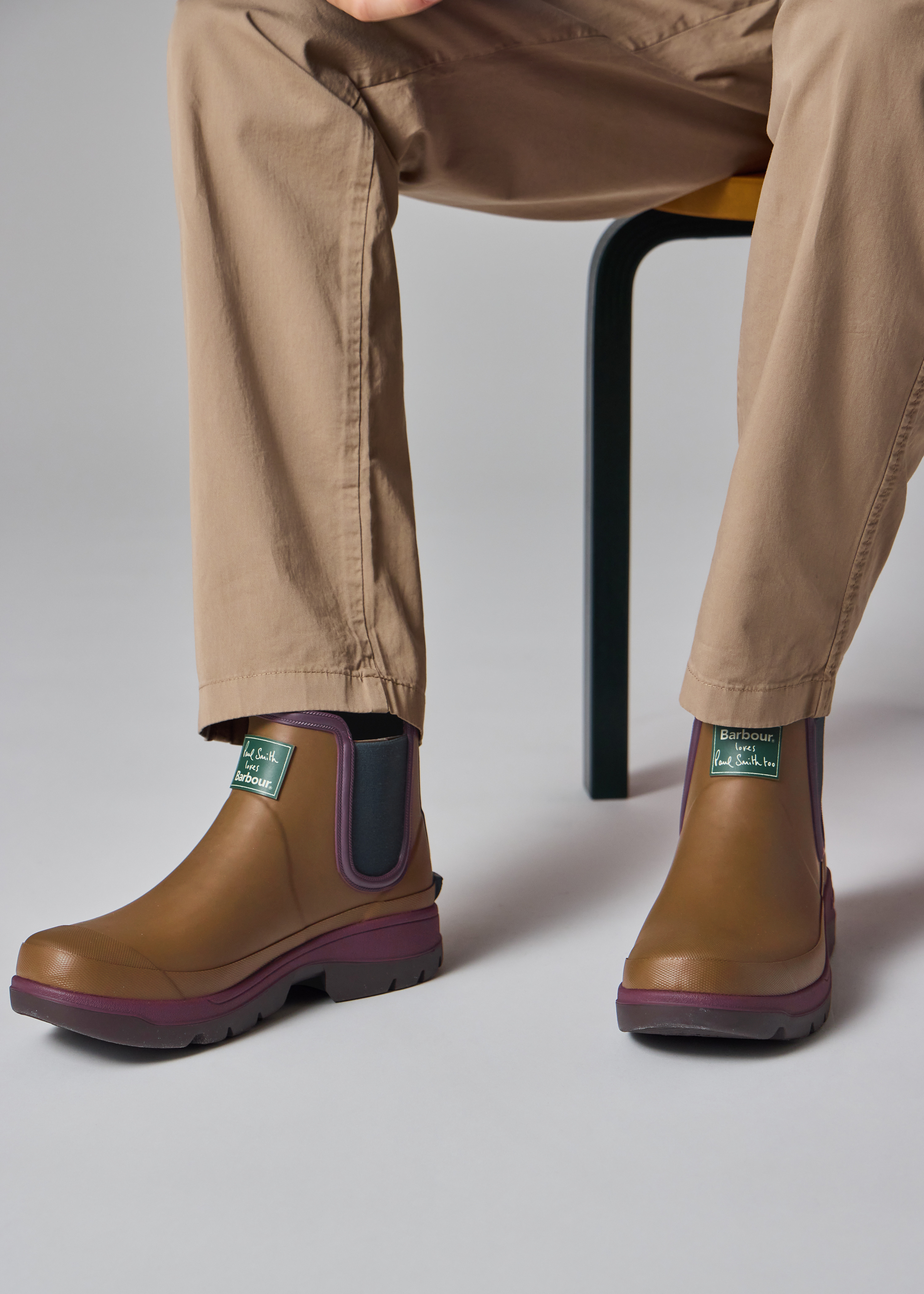 Paul Smith loves Barbour - Tan Ankle Wellingtons - 7