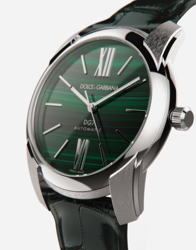 Dolce & Gabbana Steel and malachite watch outlook