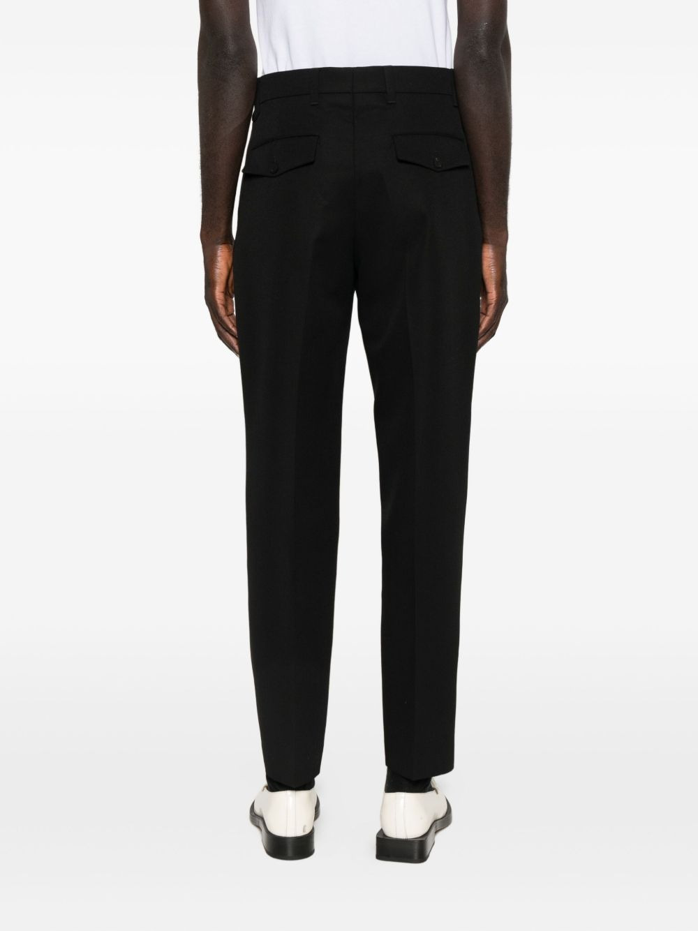 pleated-front trousers - 4