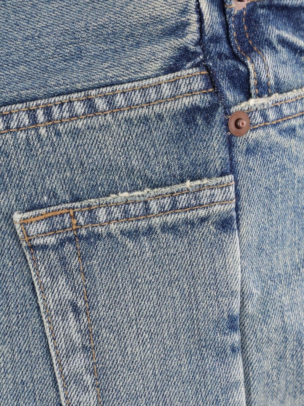 panelled straight-leg jeans - 4