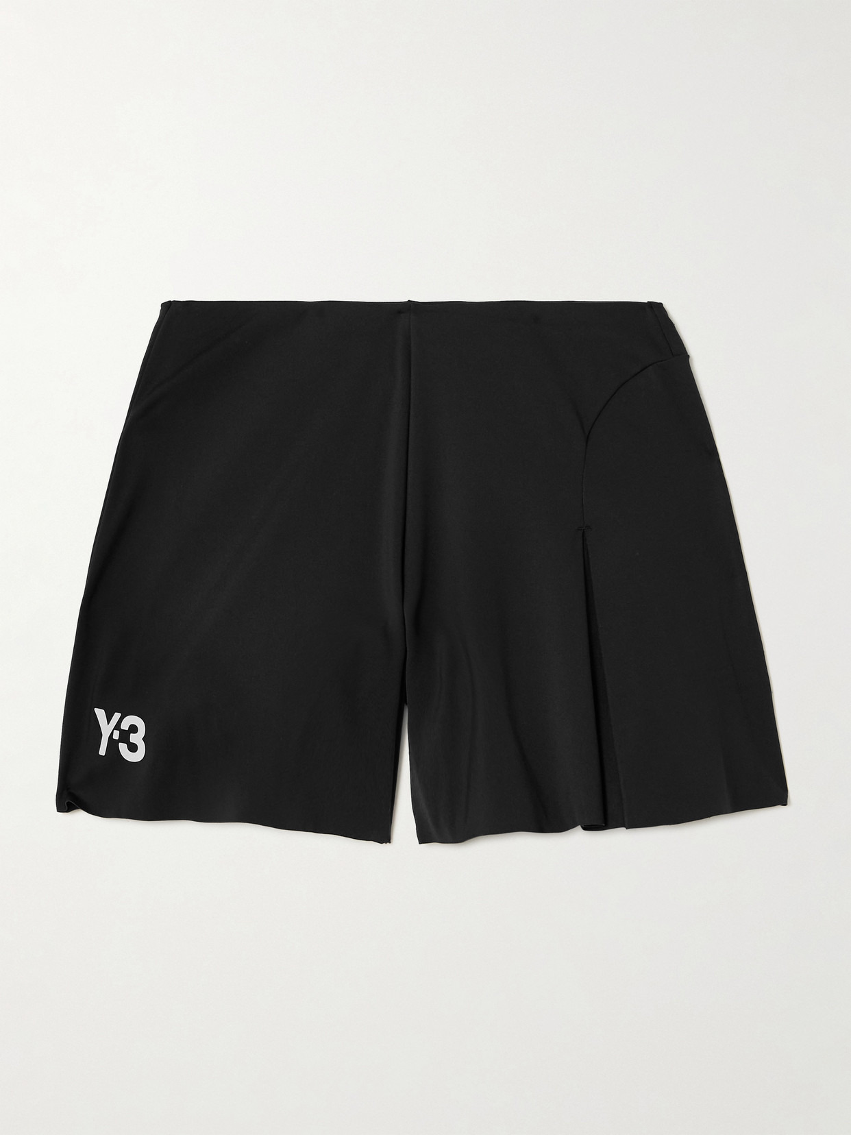 + Y-3 Appliquéd Stretch Recycled-jersey Shorts - 1