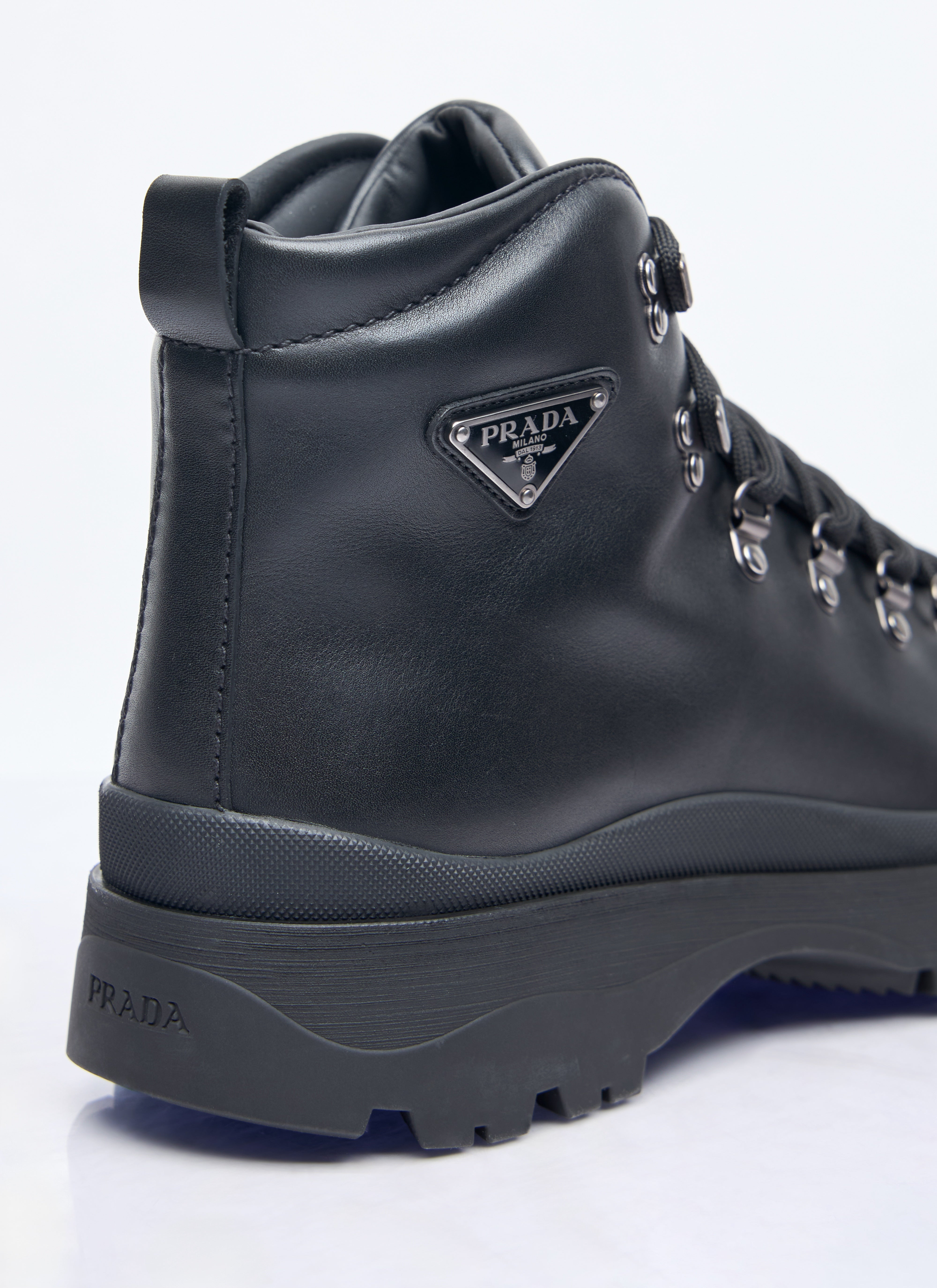 Prada Men Brixxen Lace-Up Boots - 6