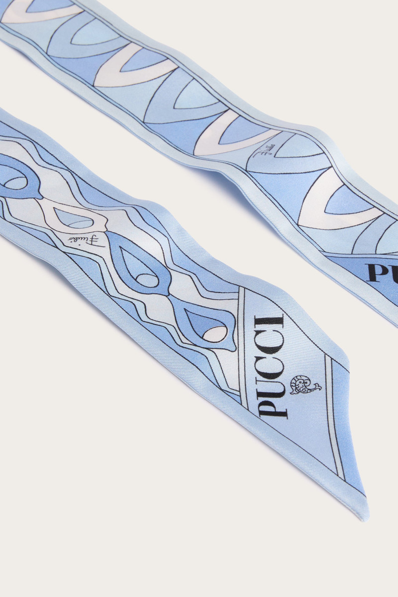 MIXED PRINT SILK TWILL SCARF 4