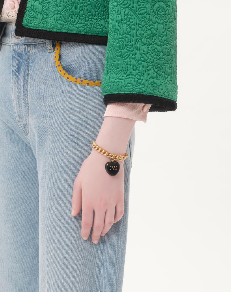 Valentino COEUR ROYAL METAL AND ENAMEL BRACELET outlook