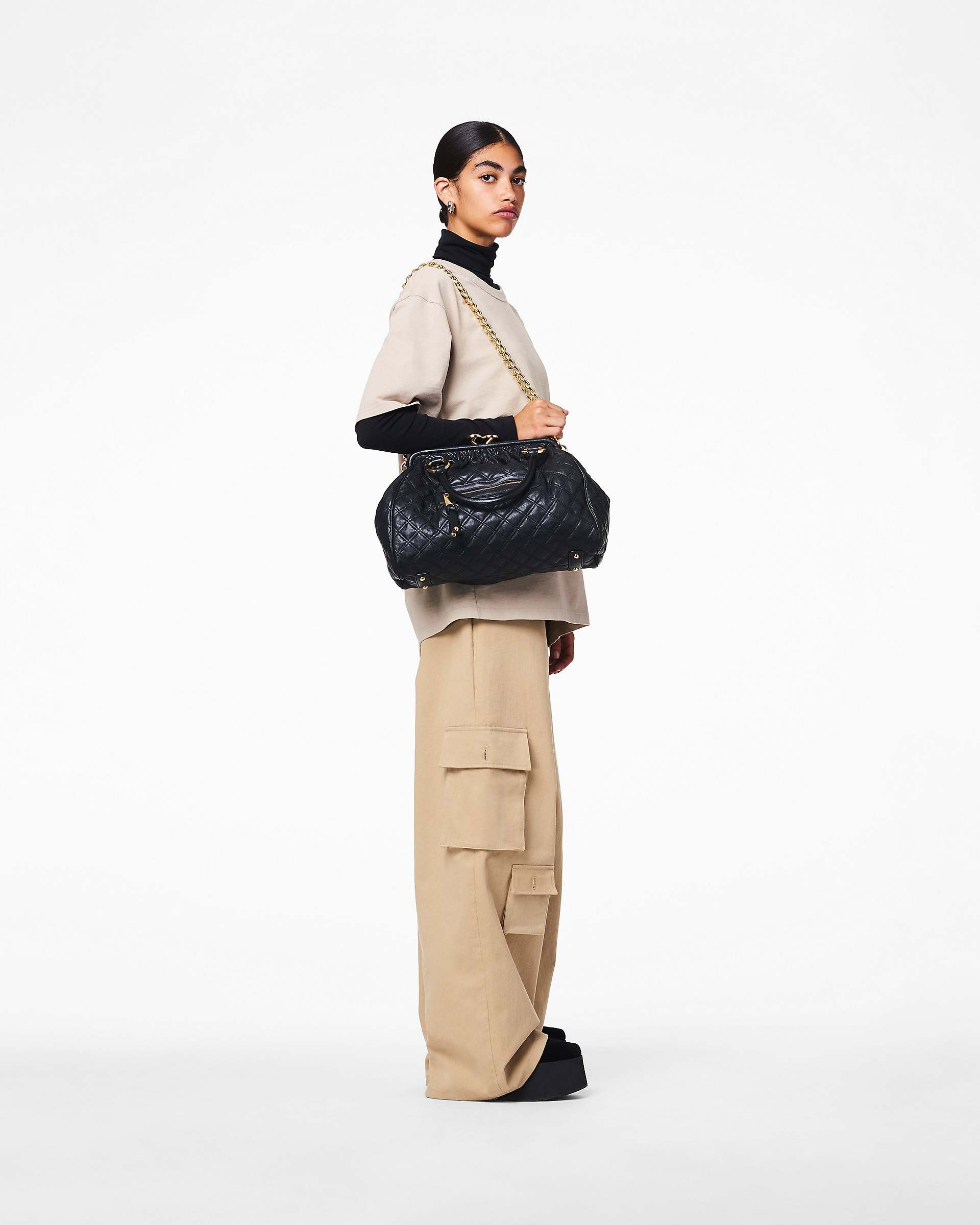 RE-EDITION QUILTED LEATHER STAM BAG - 2