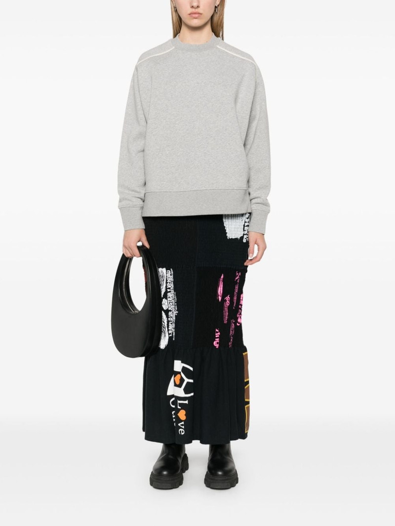 Moncler mélange-effect sweatshirt outlook