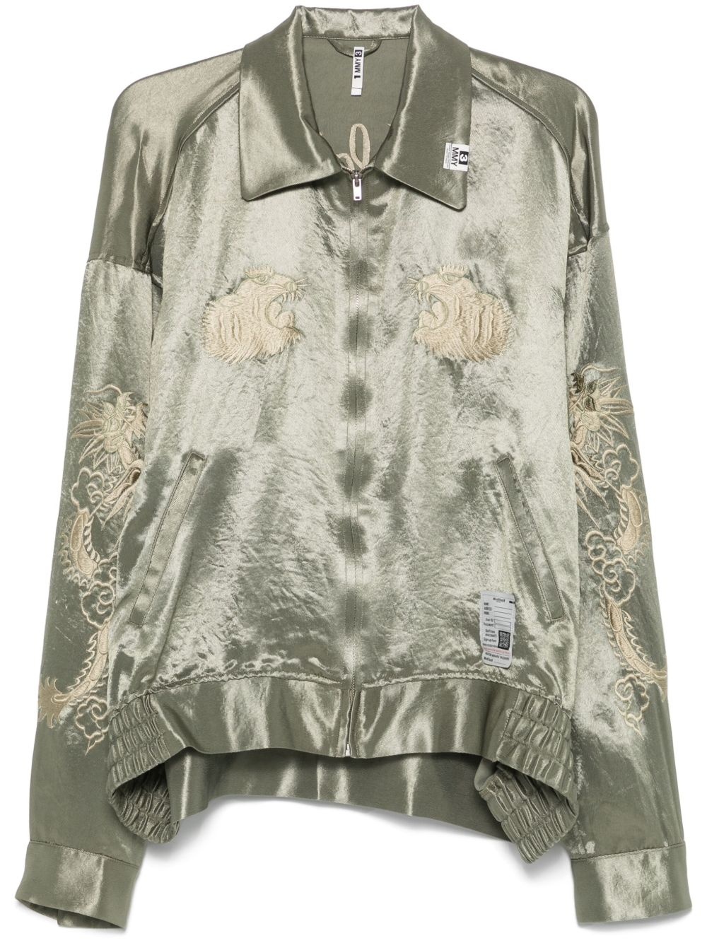 embroidered bomber jacket - 1