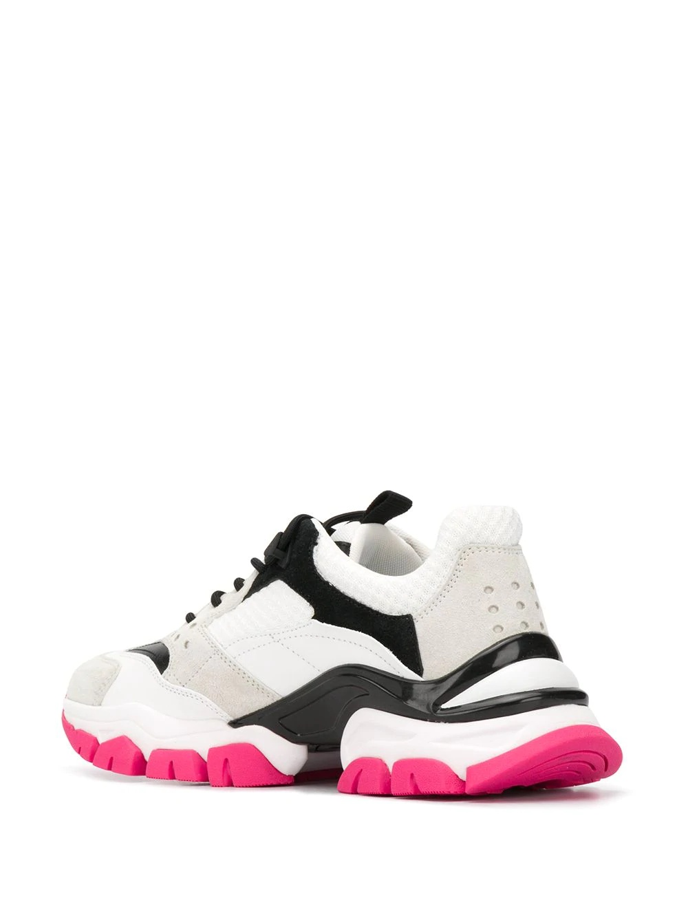 panelled low-top sneakers - 3