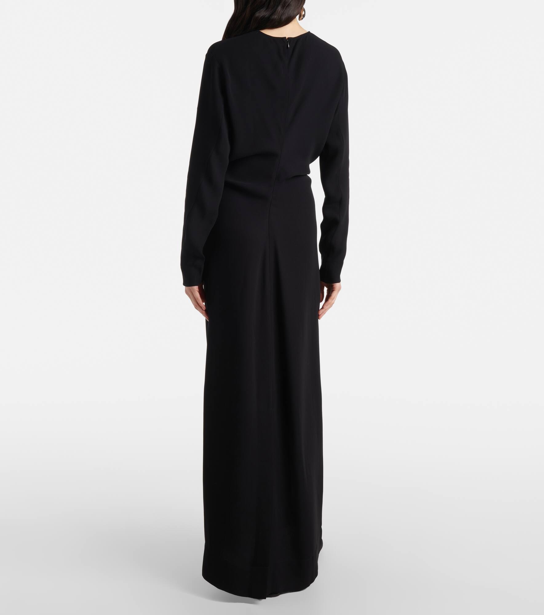 Draped cady maxi dress - 3