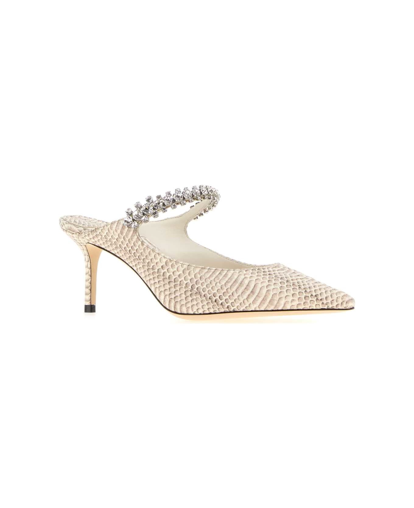 Printed Leather Bing 65 Mules - 2