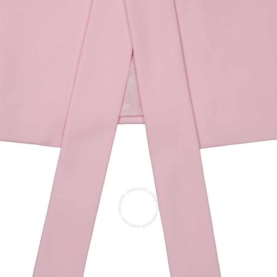 Burberry Ladies Pale Candy Pink Exaggerated-Lapel Blazer - 7