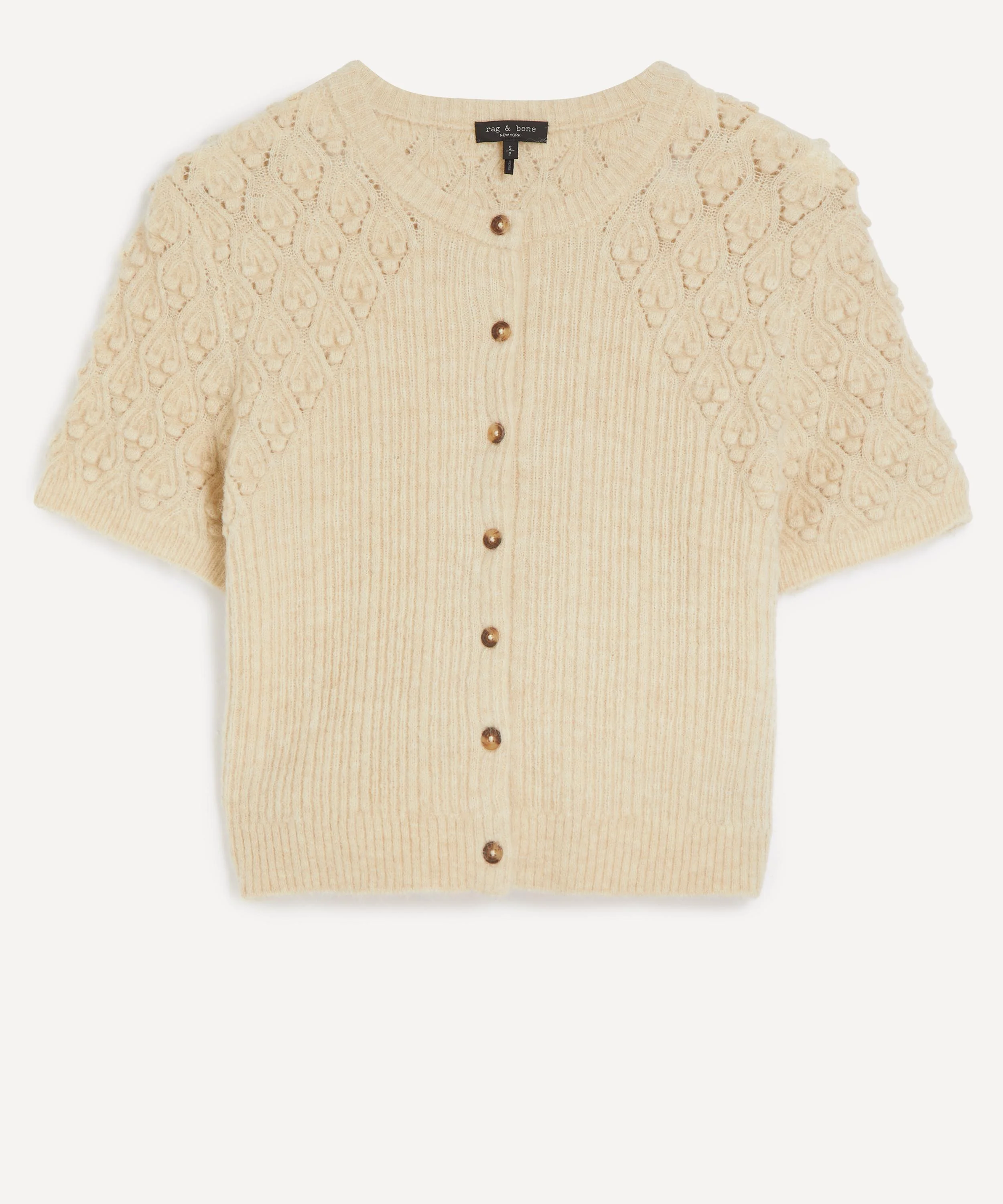 Sierra Textured Short-Sleeve Cardigan - 1