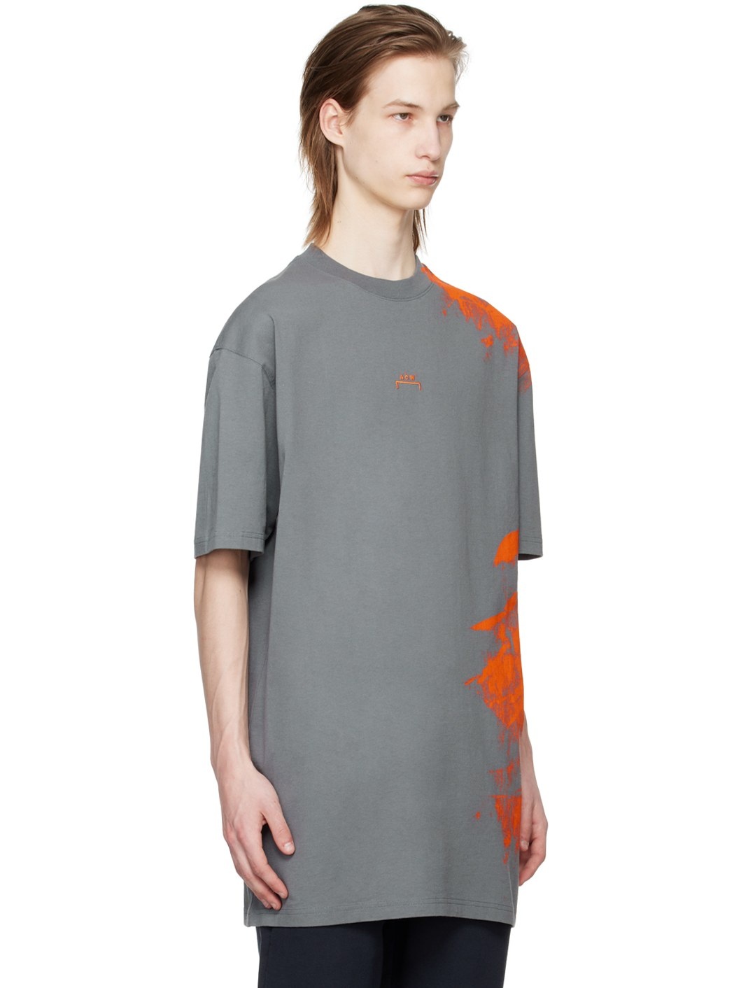 Gray Brushstroke T-Shirt - 2