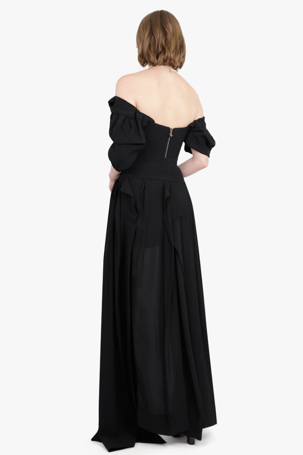 LONG NEDDA PLEATED SKIRT | BLACK - 4