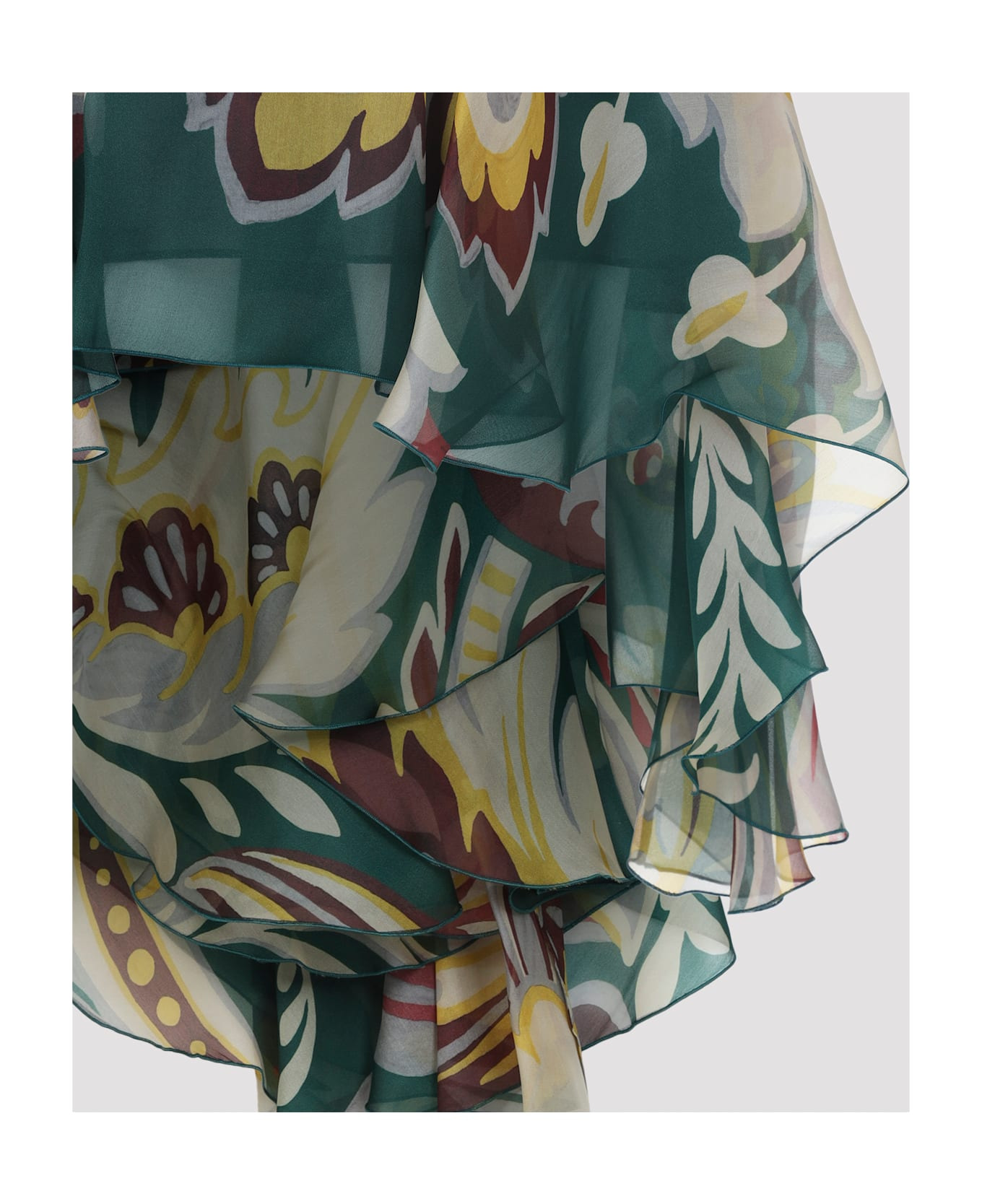 Asymmetric Mini Skirt - 5
