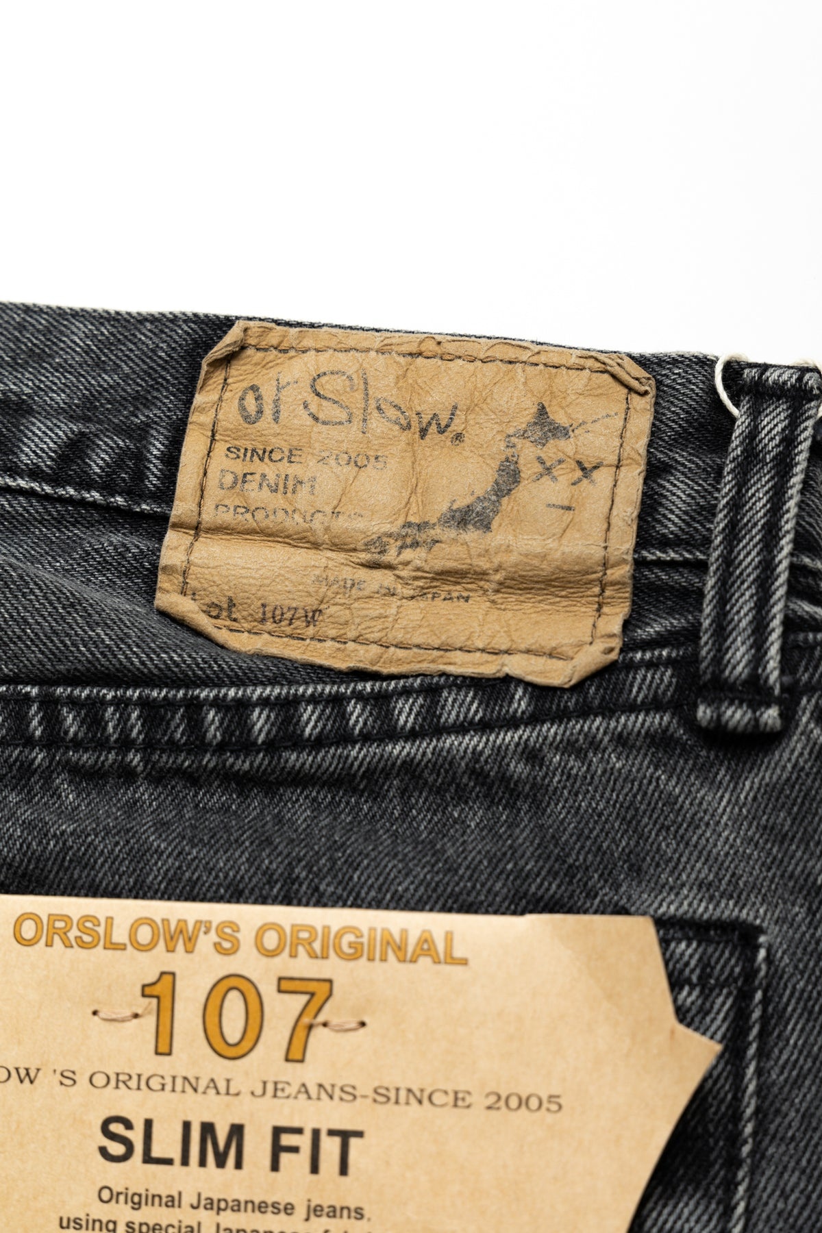 107 Ivy Fit Black Denim Stone Wash - 11