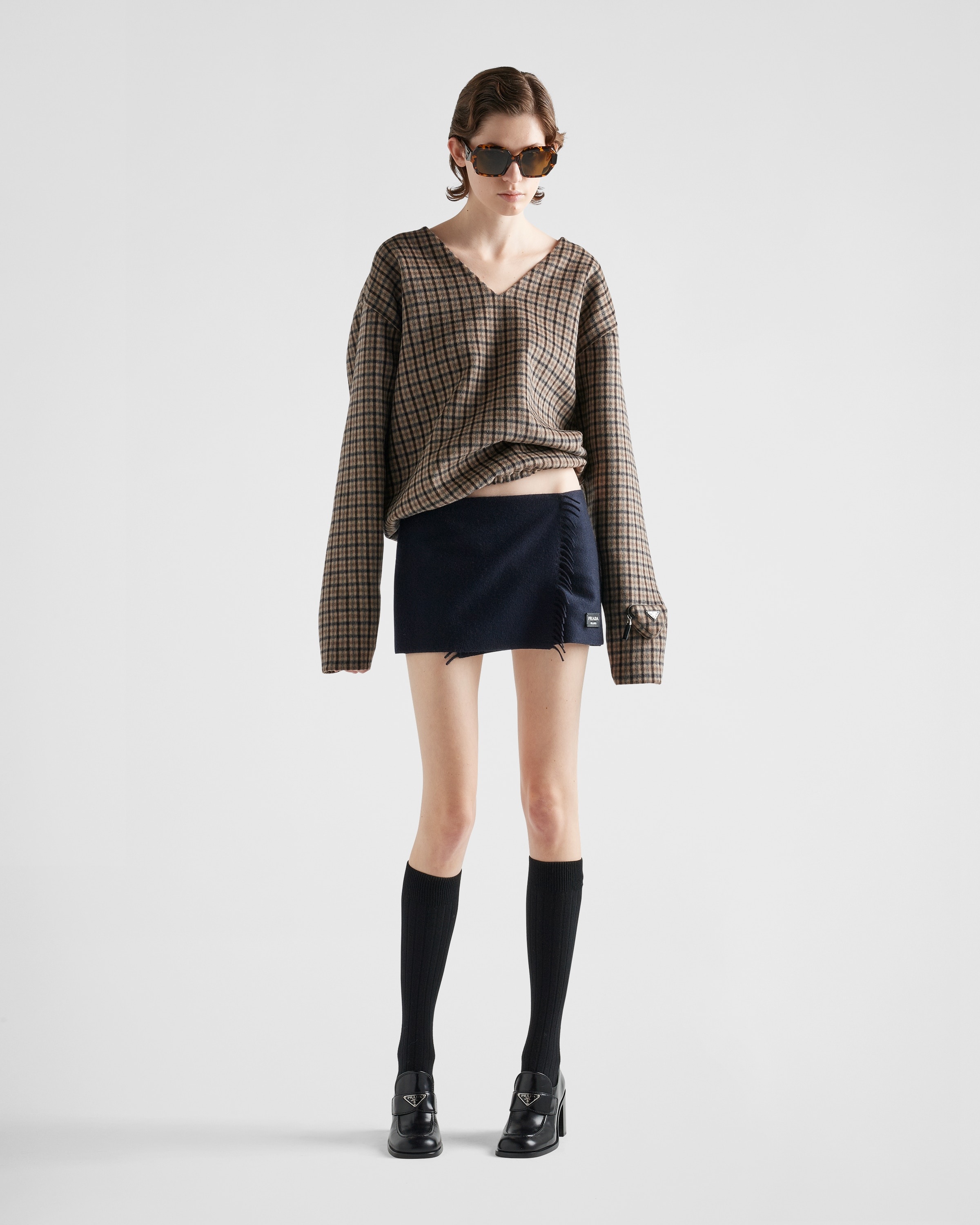 Prada Cashmere miniskirt | REVERSIBLE