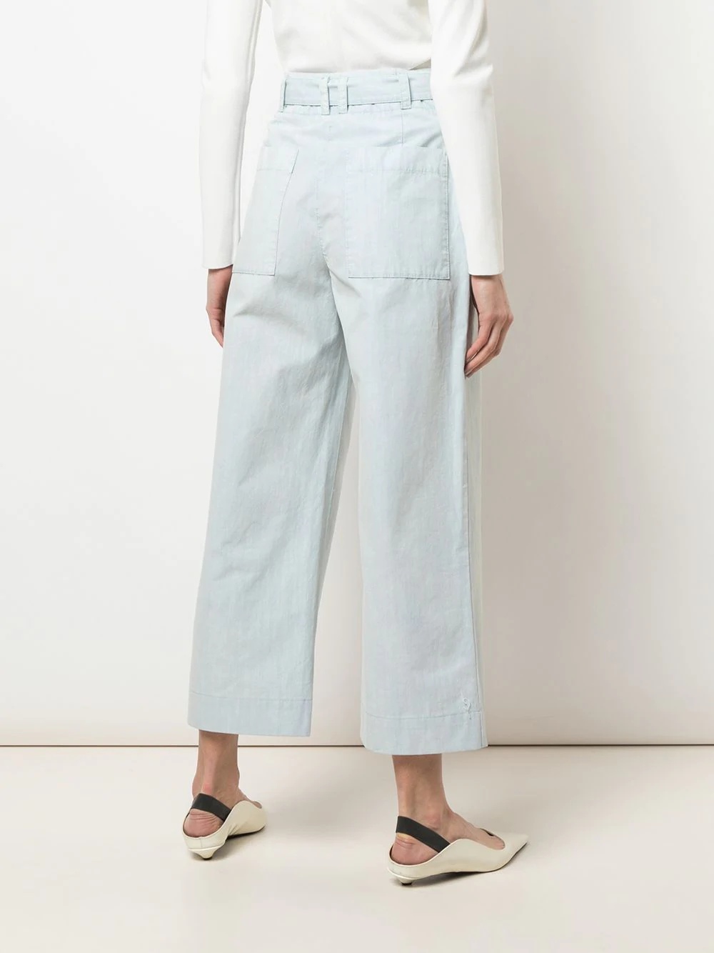 belted cropped trousers - 4