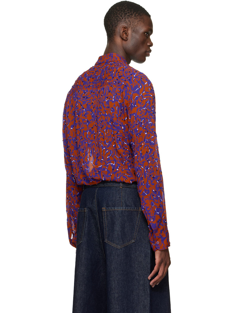 Orange & Purple Floral Shirt 3