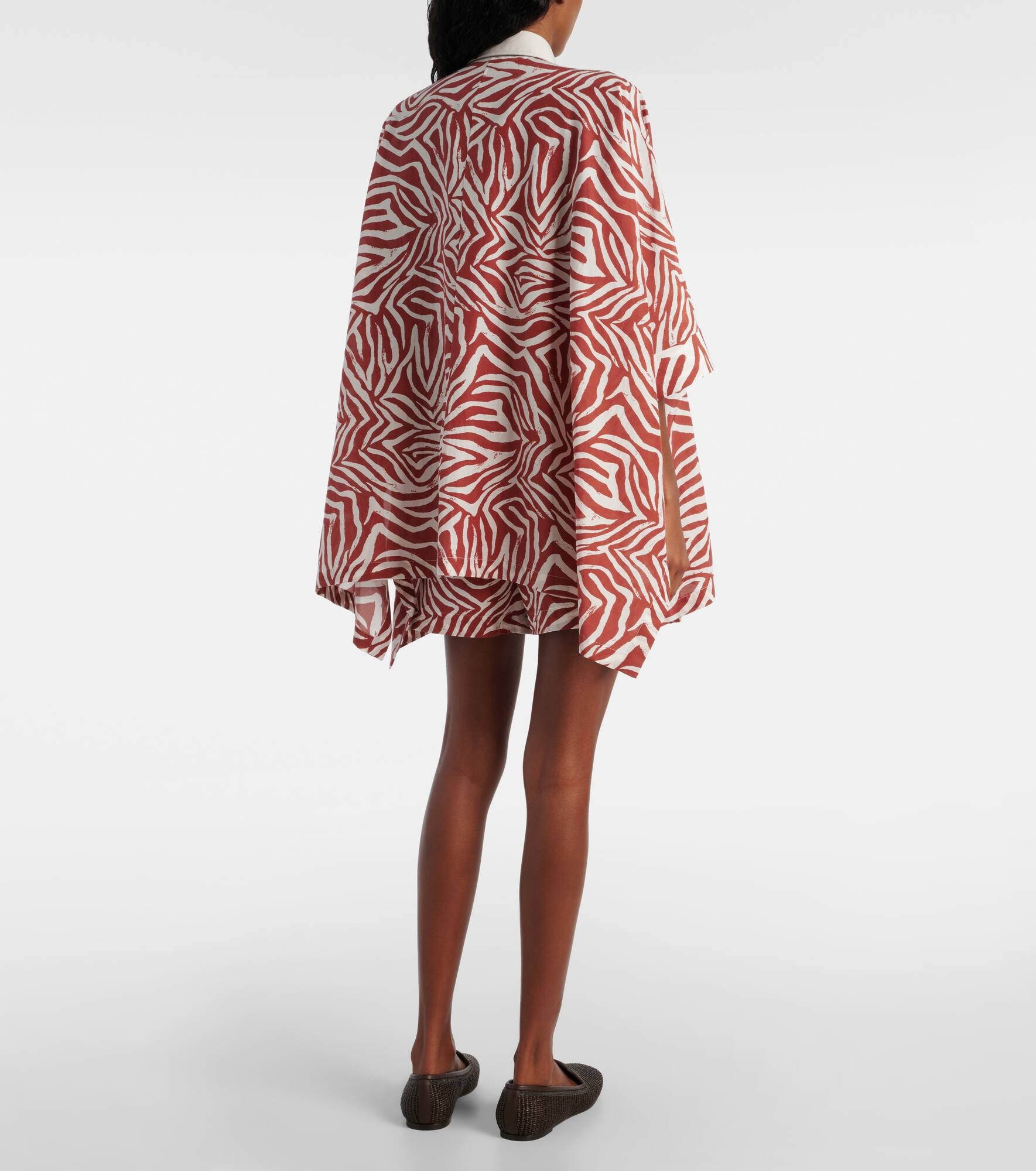 Cotton and silk shorts - 3