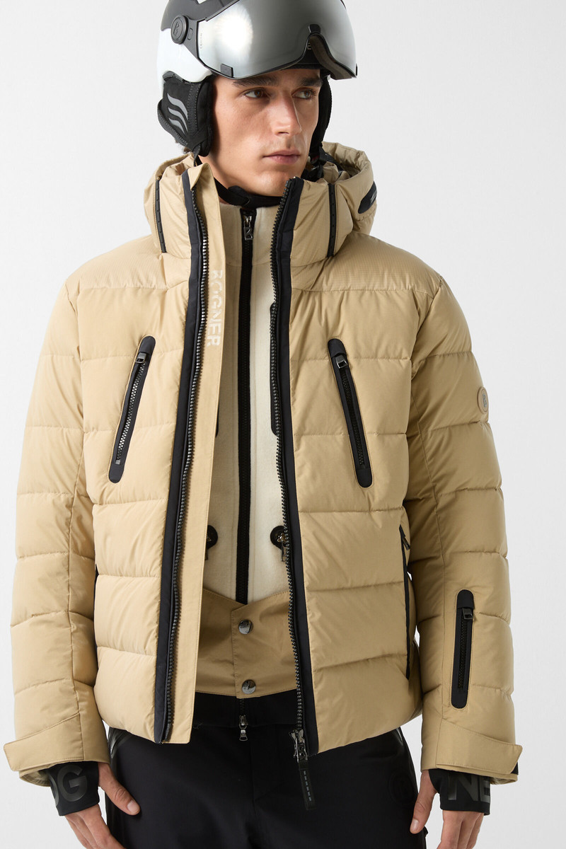 Blaine quilted jacket in Beige 7