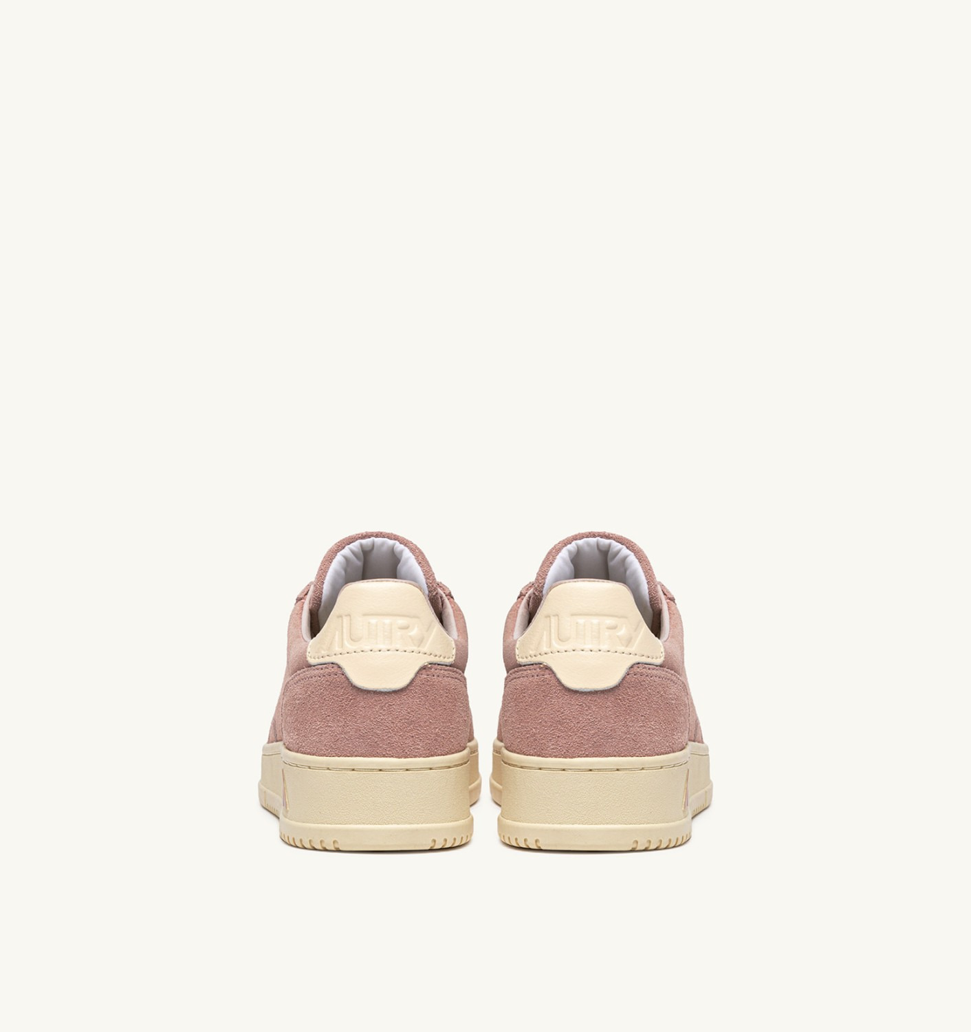 MEDALIST LOW SNEAKERS IN SILK AND OFF WHITE SUEDE - 3
