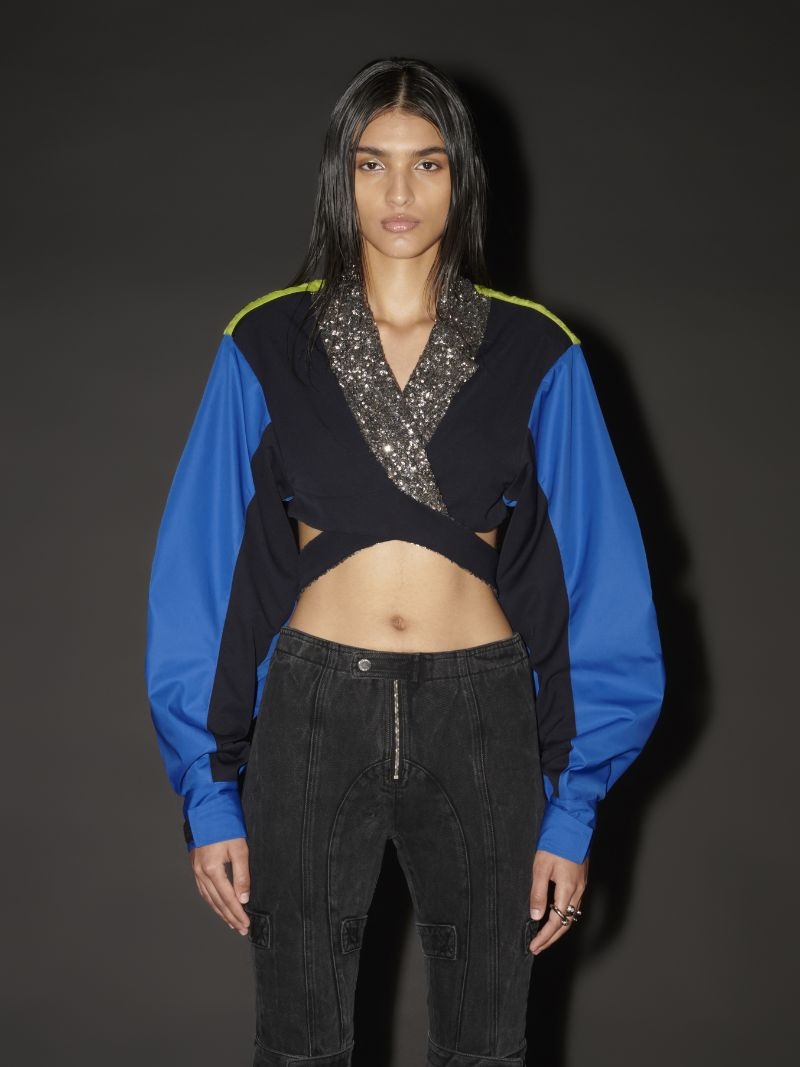 CROPPED SEQUIN JACKET - 3