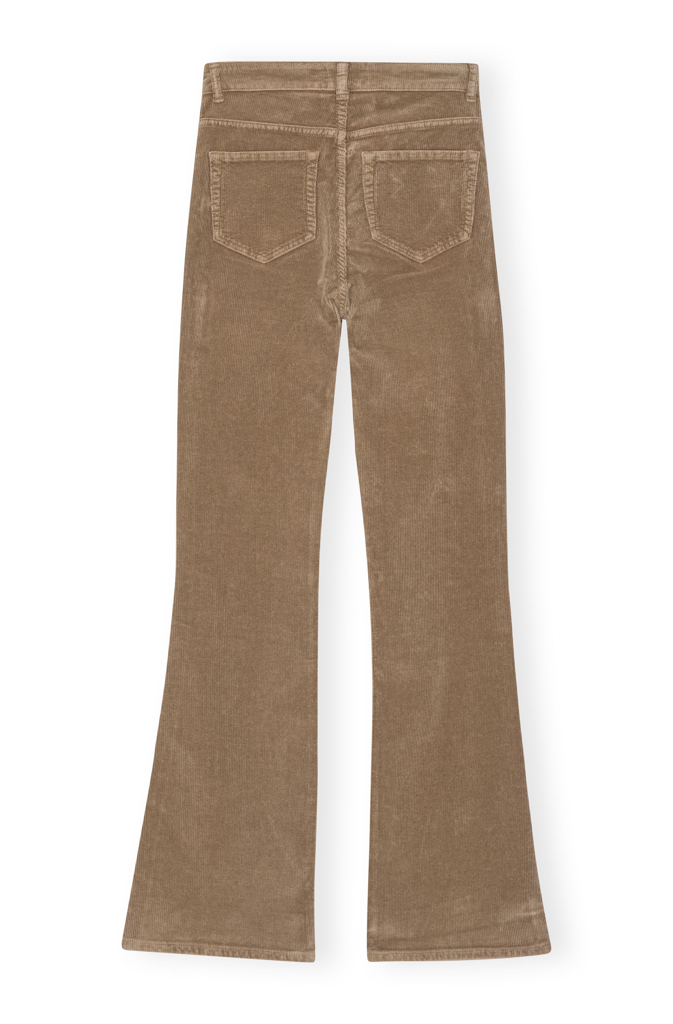 BROWN WASHED CORDUROY IRY TROUSERS - 5