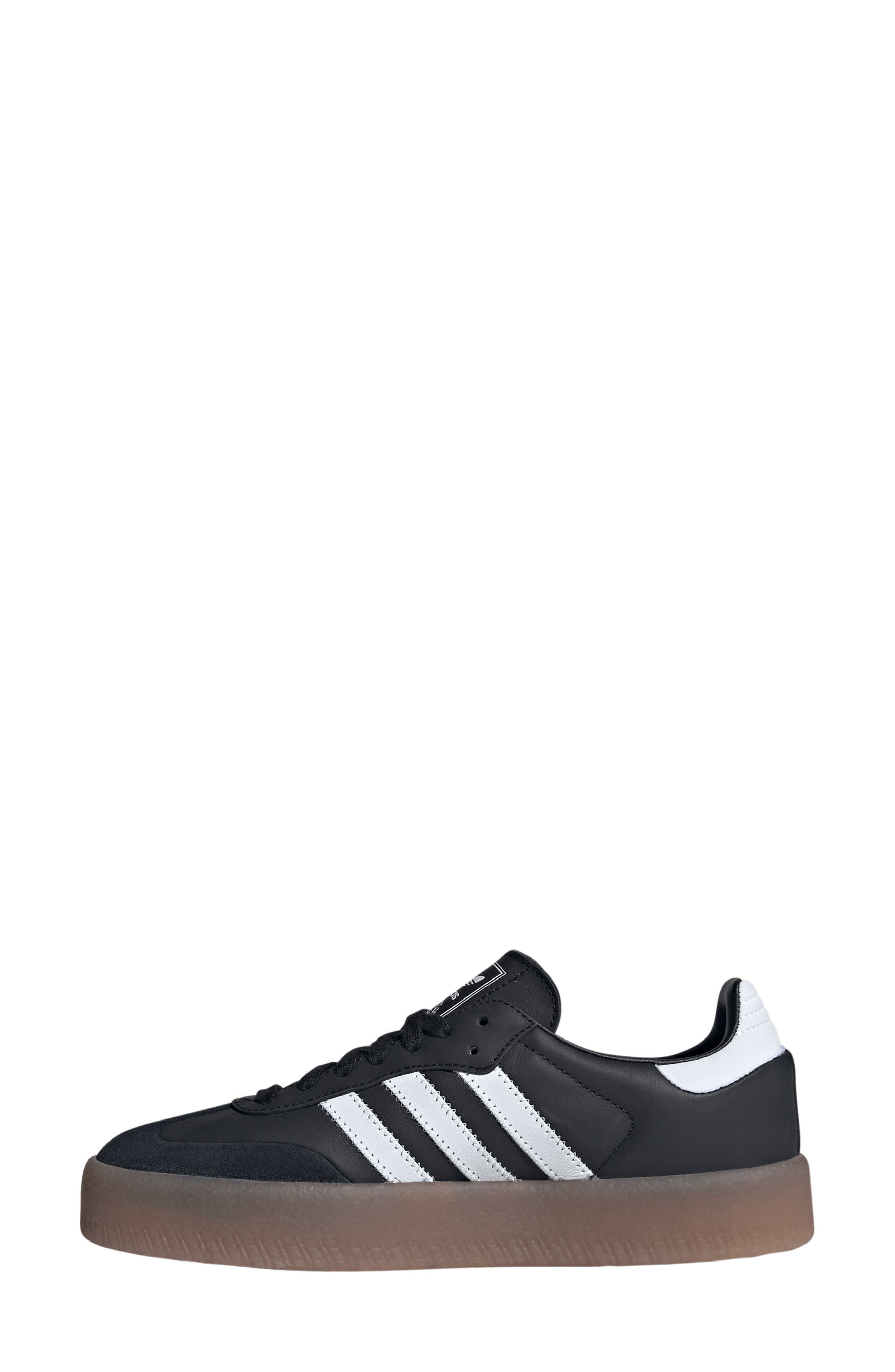 adidas Sambae Sneaker in Core Black/White/Gold at Nordstrom - 6