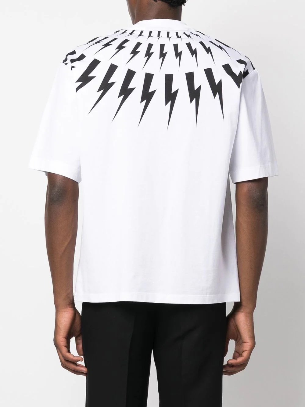 lightening-bolt graphic T-shirt - 4