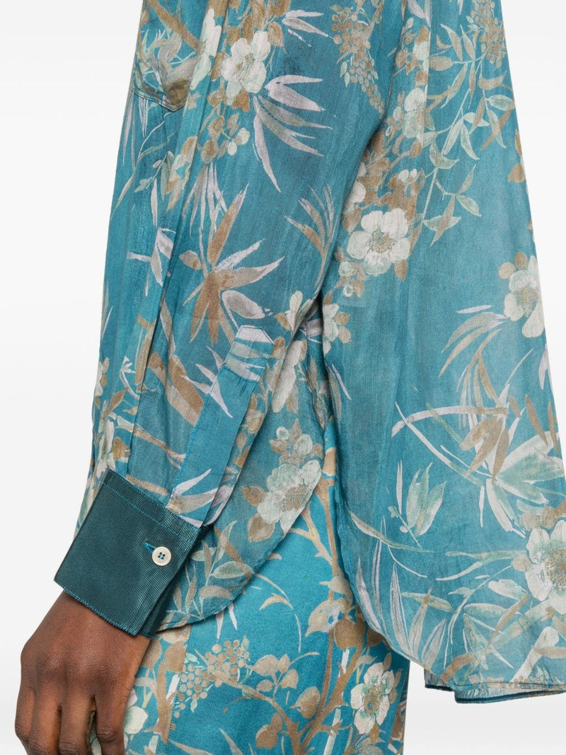 Cotton and silk printed shirt 3