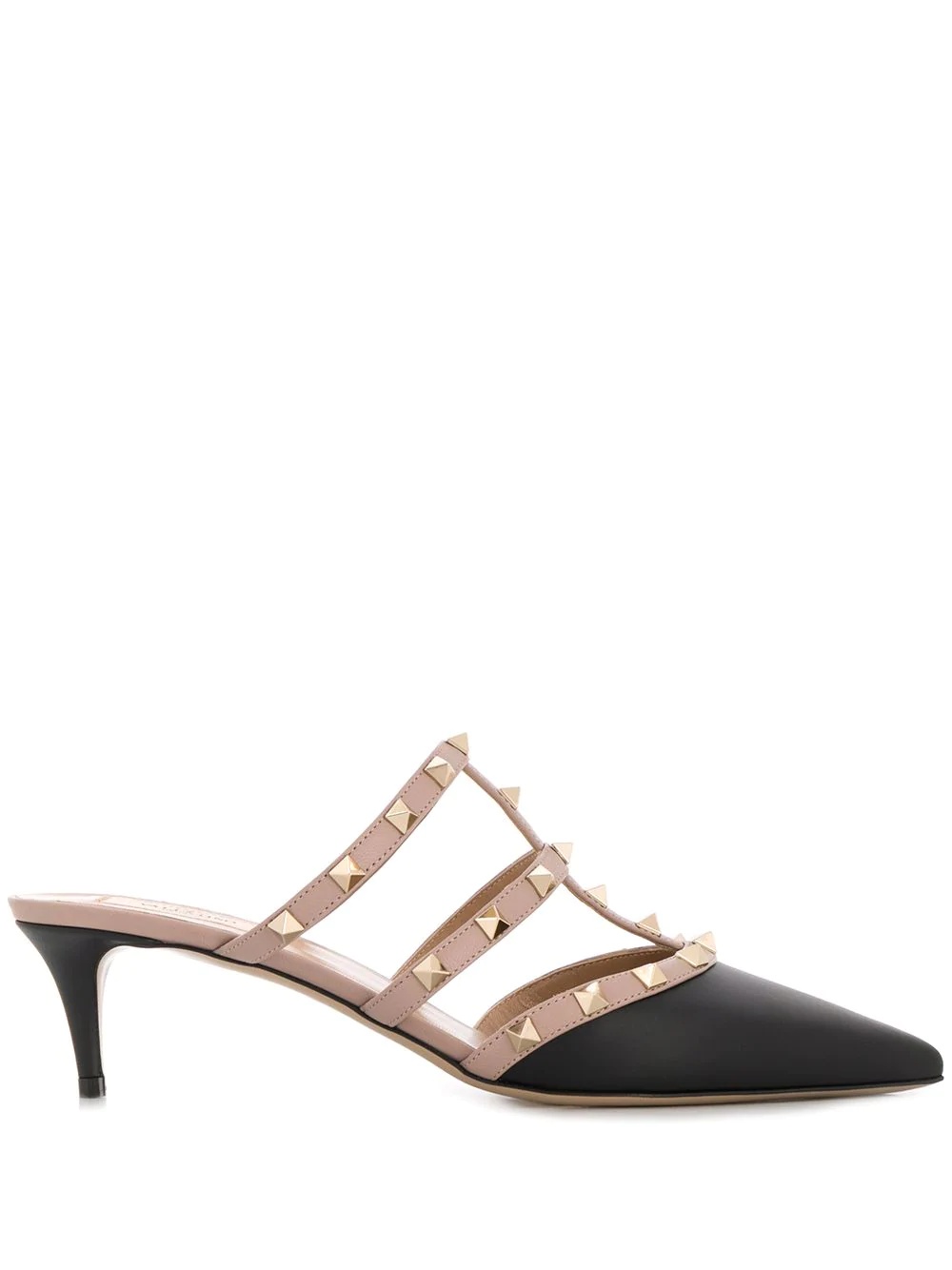 Rockstud leather mules - 1