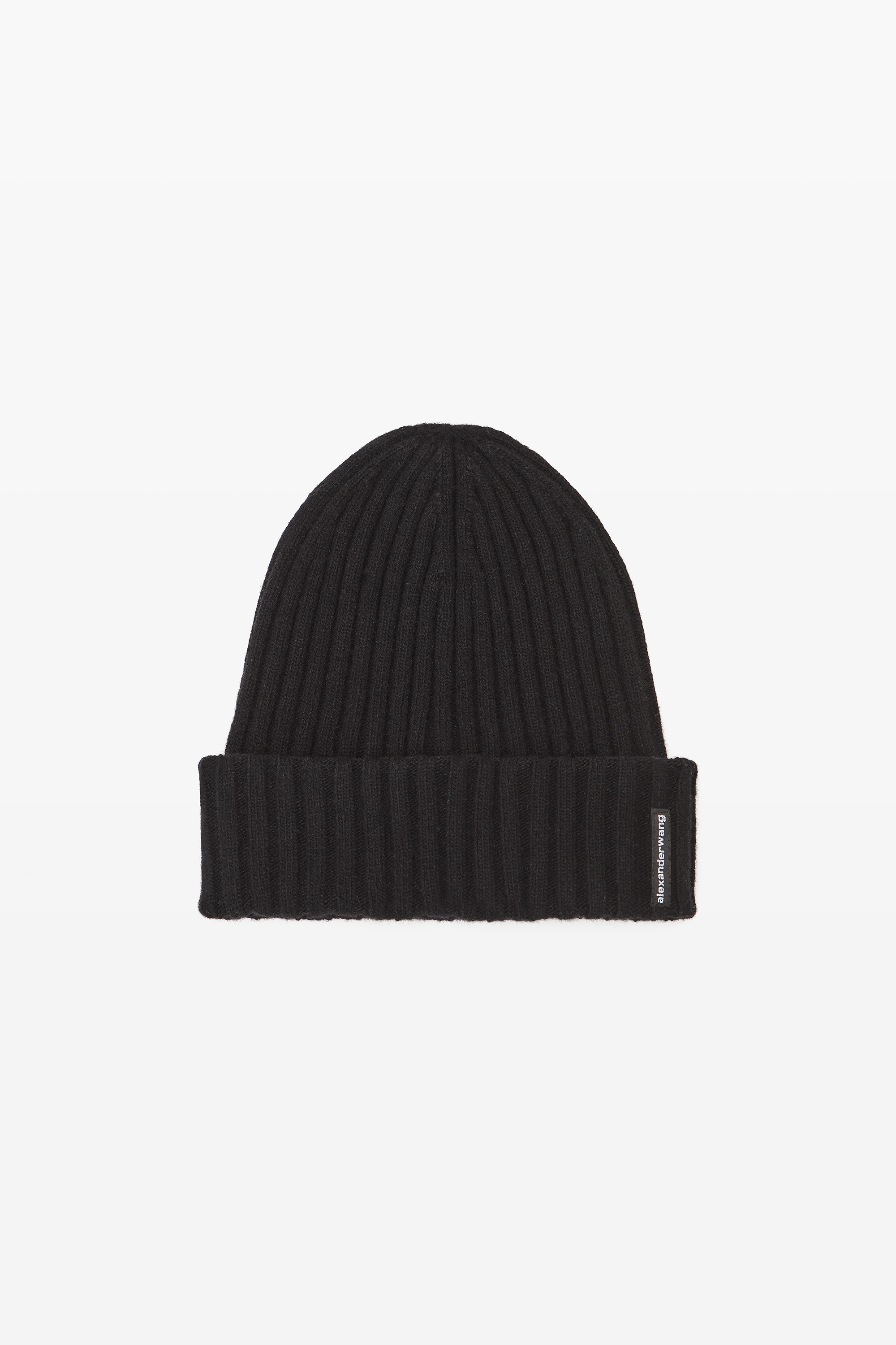 Ribbed Beanie with Logo Flag Tag - 1