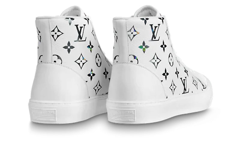 LOUIS VUITTON Tattoo Ankle Sneakers 'White with Colorful Monogram' 1A8KH6 - 4