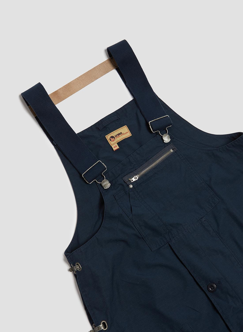 Naval Dungaree in Black Navy (Cotton Ripstop) 6