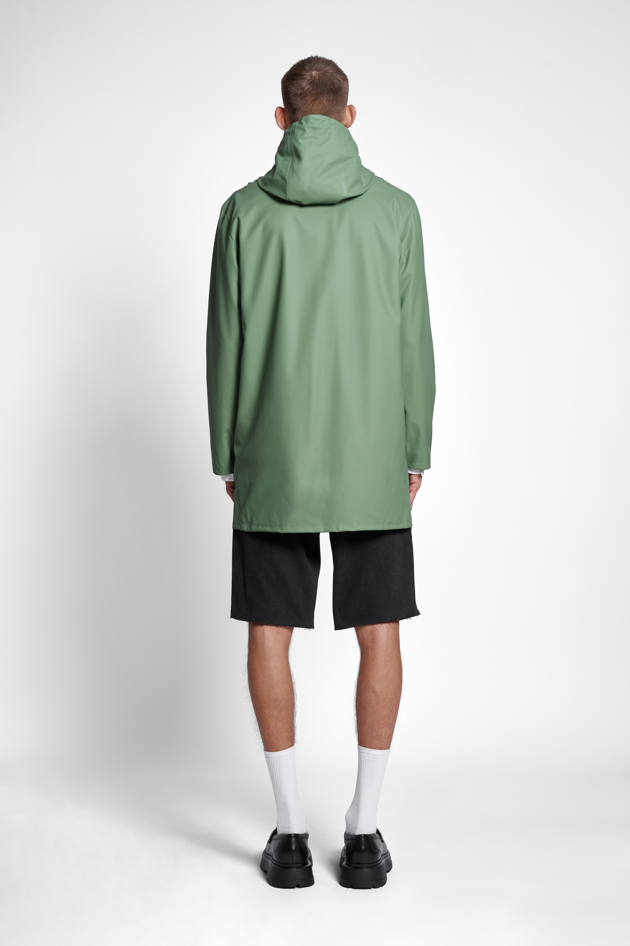 Stockholm Lightweight Zip Raincoat Loden Green - 4