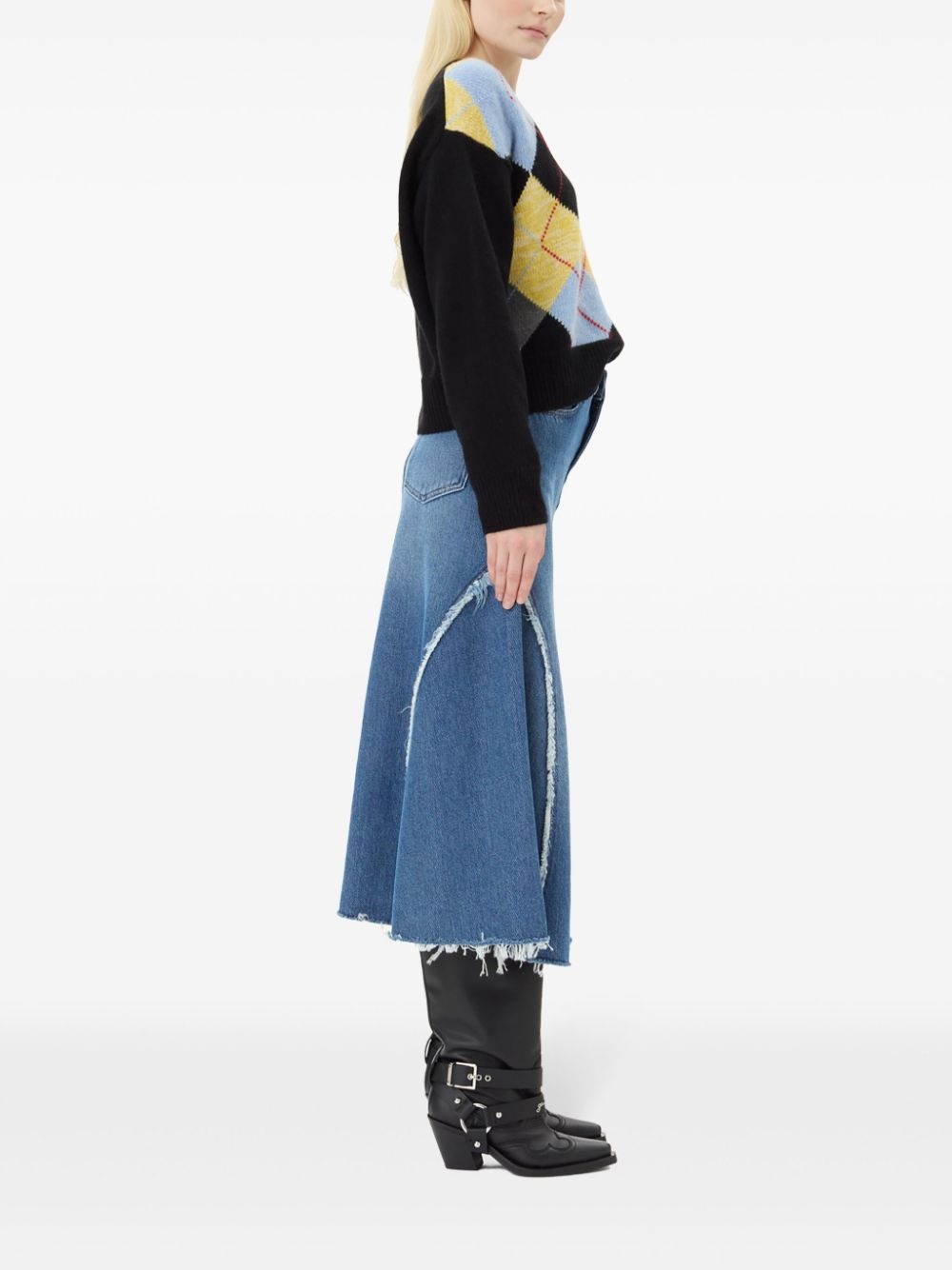 diamond-pattern jumper - 3