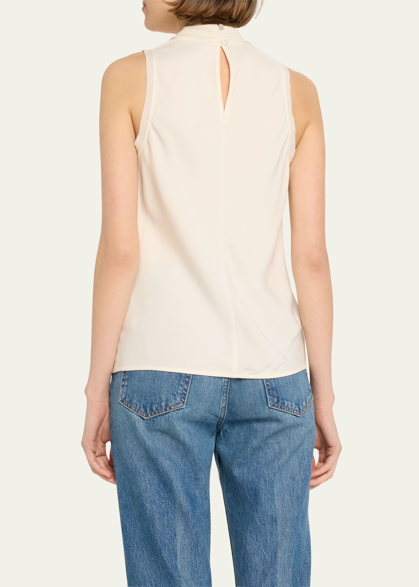 Cleo Sleeveless Cowl-Neck Top - 3