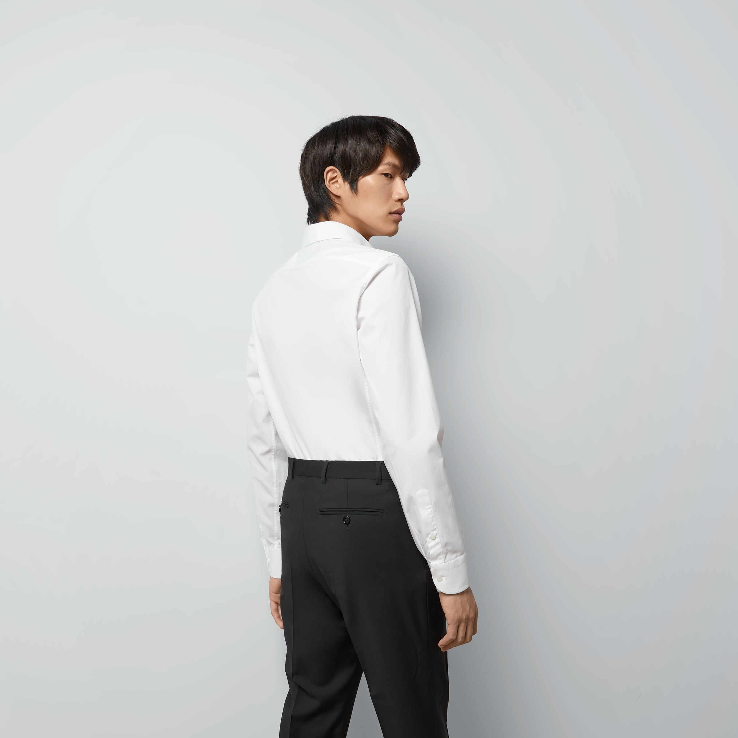 Sea Island cotton plastron shirt - 6